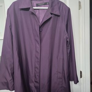 London Fog Purple Trench Coat